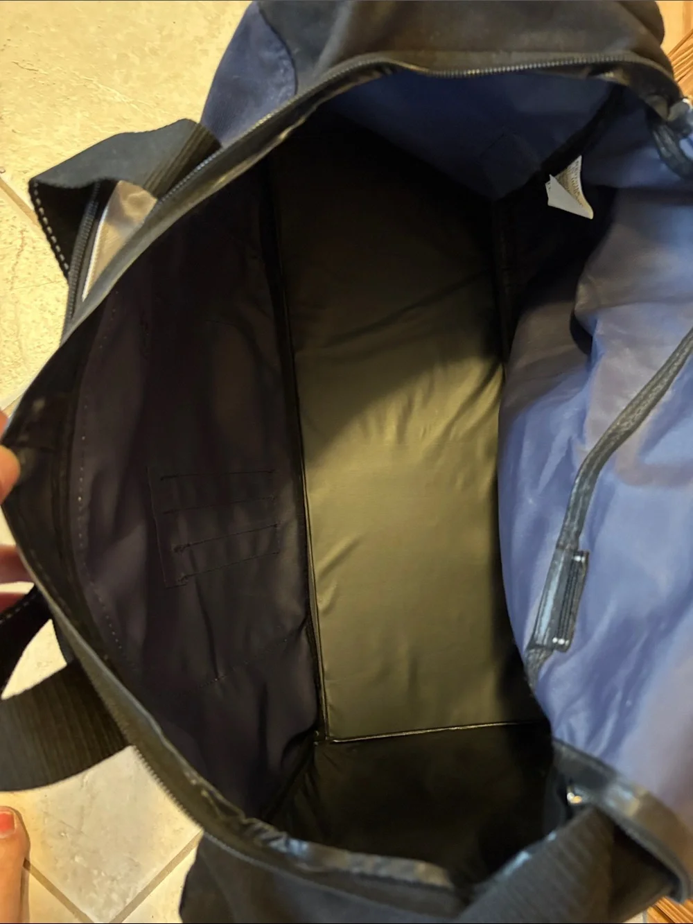 NEW Eastsport Duffle Bag Blue & Tan Sports Gym Luggage